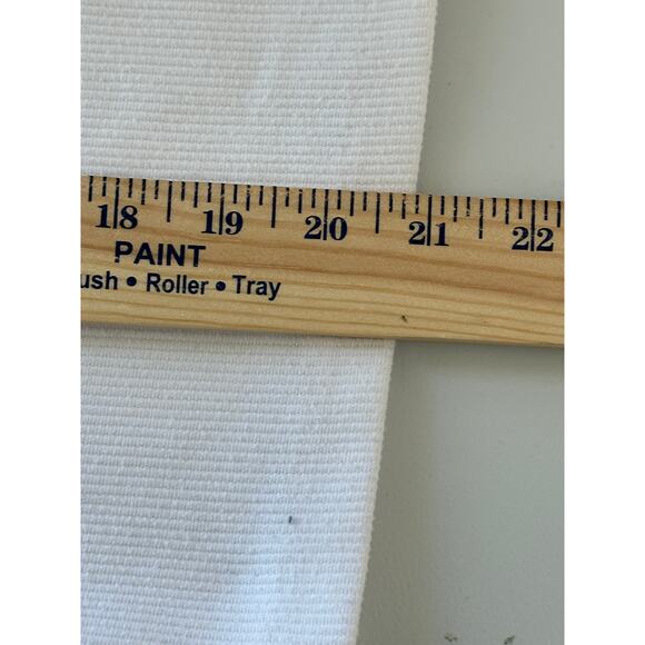 Club Monaco White Ribbed Short Sleeve Blouse Square Neck Stretch Casual M - Picture 5 of 6